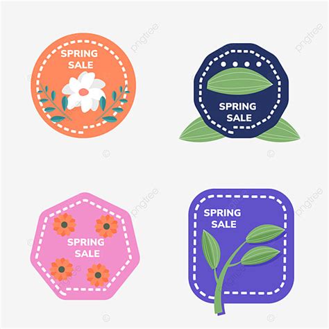 Gambar Clipart Koleksi Label Bunga Label Bunga Koleksi Label Floral