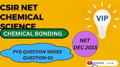 Chemical Bonding Csir Pyq Net Dec Part Csir Net Gate