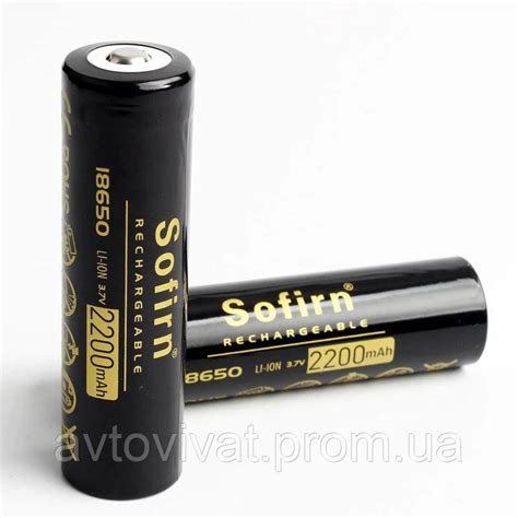 18650 Аккумулятор Li-Ion Sofirn INR18650 3.7В 2200 МАч MAh Без Защиты ...