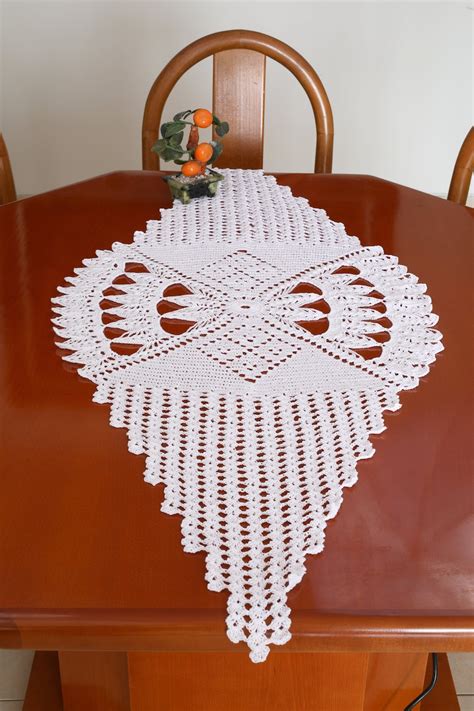 Crochet Table Runner Crochet Table Doily Doily Runner Center | Etsy