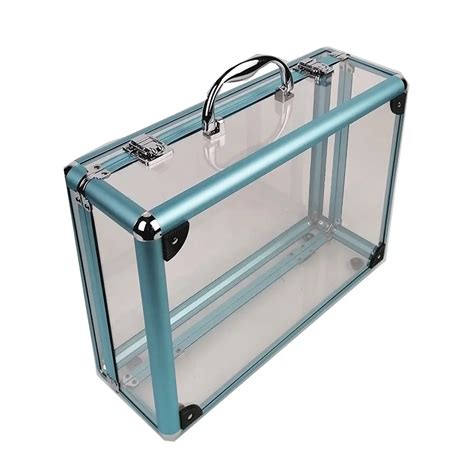 14 Inch Business Transparent Carry Case Acrylic Hard Shell Briefcase