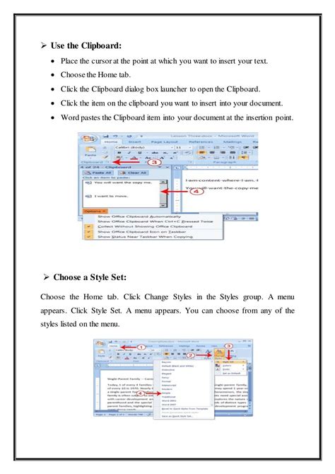 Microsoft word features