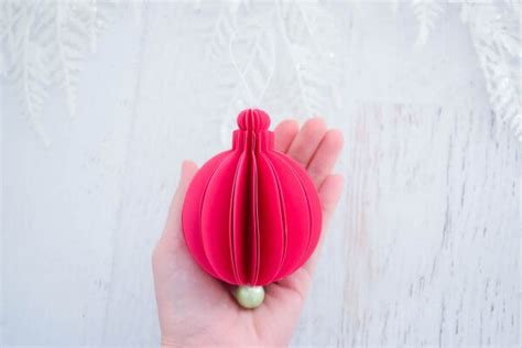 Easy 3d Paper Christmas Ornaments Abbi Kirsten Collections