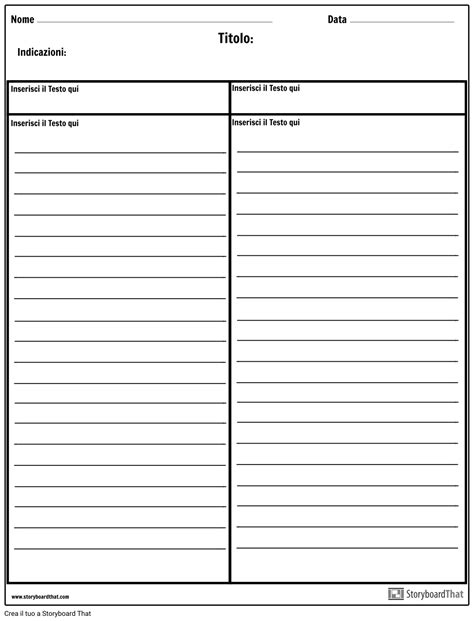 Cornell Notes Columns With Lines Storyboard Per It Examples