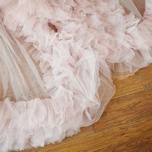 BathGown Sexy Illusion Long Lingerie Tulle Robe Nightgown Bathrobe Sleepwear Bridal Robe Wedding