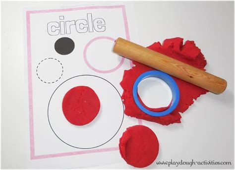 Circle Shape Playdough Mat