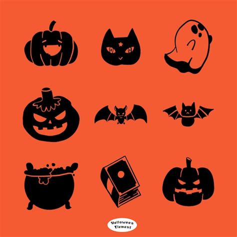 Mini Dise O Halloween Descarga Gratuita De Vectores Vector Premium