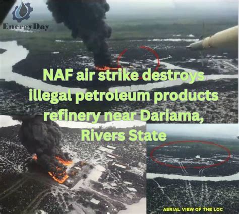 Naf Air Strike Destroys Illegal Petroleum Products Refinery Near