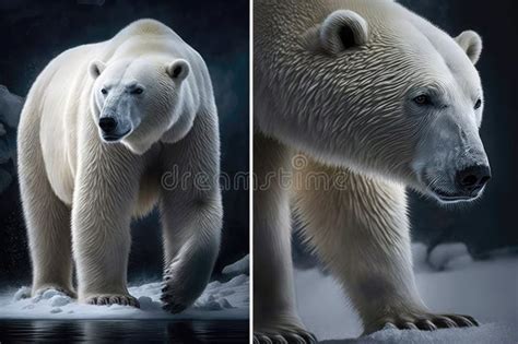 Realistic Polar Bears in Their Natural Habitat. Perfect for Wildlife ...