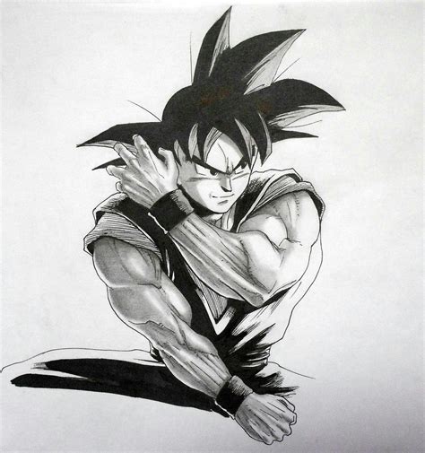 Son Goku Sketch By Darkogoku On Deviantart