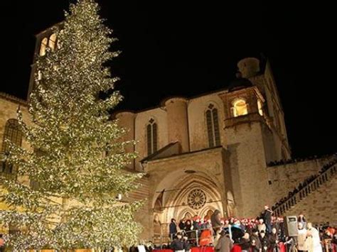 Assisi Accensione E Benedizione Albero E Presepe Missionari Uccisi