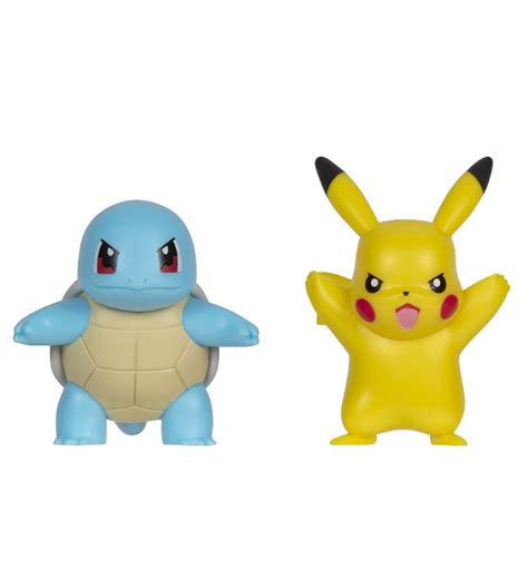 Pokémon Figurer 2 pak Battle Figure Pack Pikachu Squirtle find