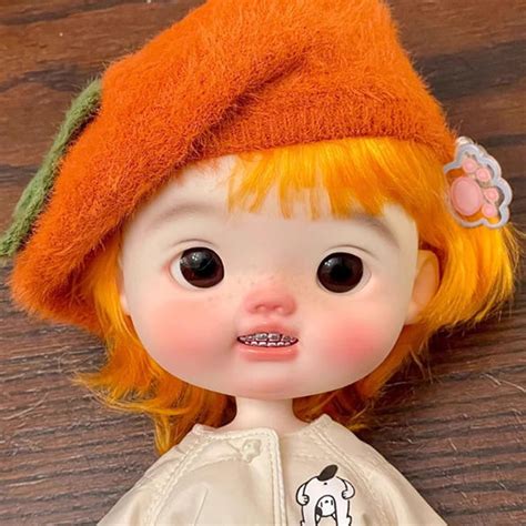 1 6 BJD Resin Joint Nude Doll Adorable Orthodontic Girl With Facial