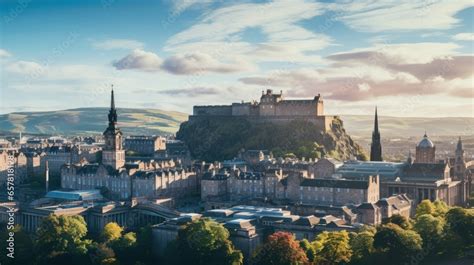 edinburgh scotland  breathtaking cityscape  historic landmarks