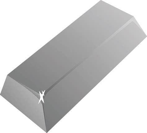 Free Clipart Of A Silver Bar