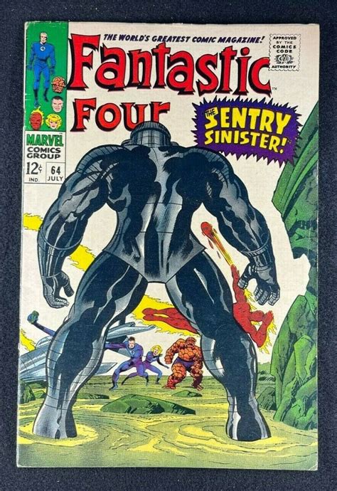 Fantastic Four 1961 64 FN VF 7 0 Crystal 1st App Daniel Damian