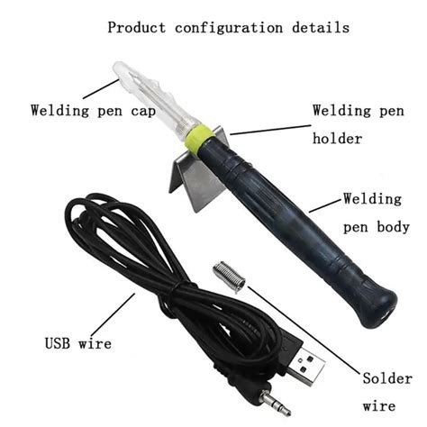 Aliexpress Buy New W V Usb Powered Electric Soldering Iron