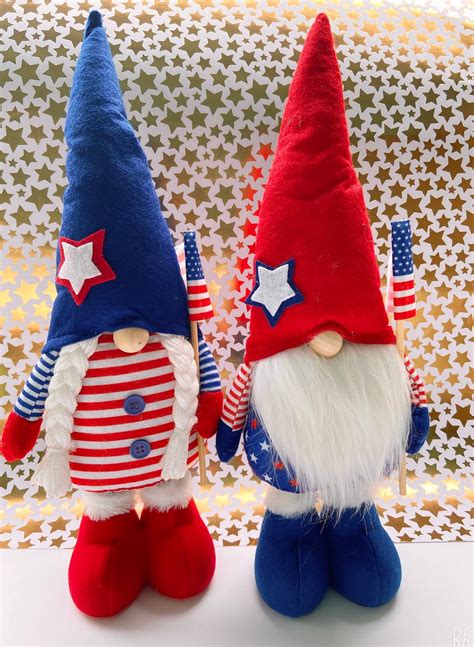 Patriotic Gnomes 4th July Decoration Independence Day Etsy