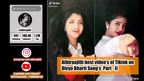 Divya Bharti Look Alike Divya Bharti Songs On Tiktok Athira Ajith