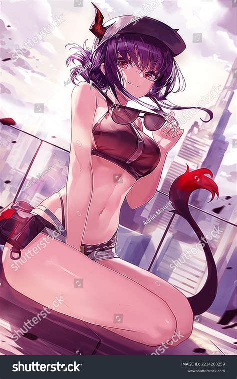 Beautiful Cool Aesthetic Anime Character Wallpaper Stock Illustration ...