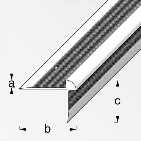 Alfer Treppen Abschluss Profil 1 M 40 X 30 X 3 Mm Alu Eloxiert Silber