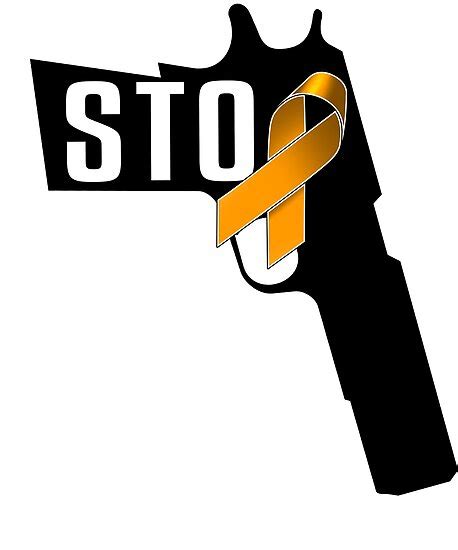 Orange Ribbon Shirt For Gun Violence Awareness Anti Gun Poster By Bledi Redbubble