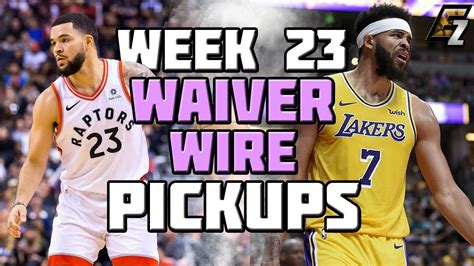 Week 23 Fantasy Basketball Waiver Wire Pickups 2019 Youtube