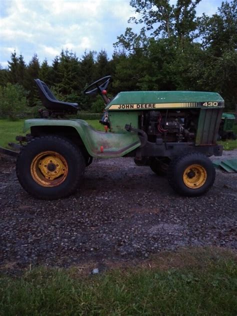 Classic John Deere 430 Garden Tractor With Very Rare 3 Point Linkage