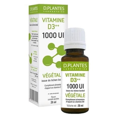 D Plantes Vitamine D3 végétale 1000 ui lichen boréal Espace