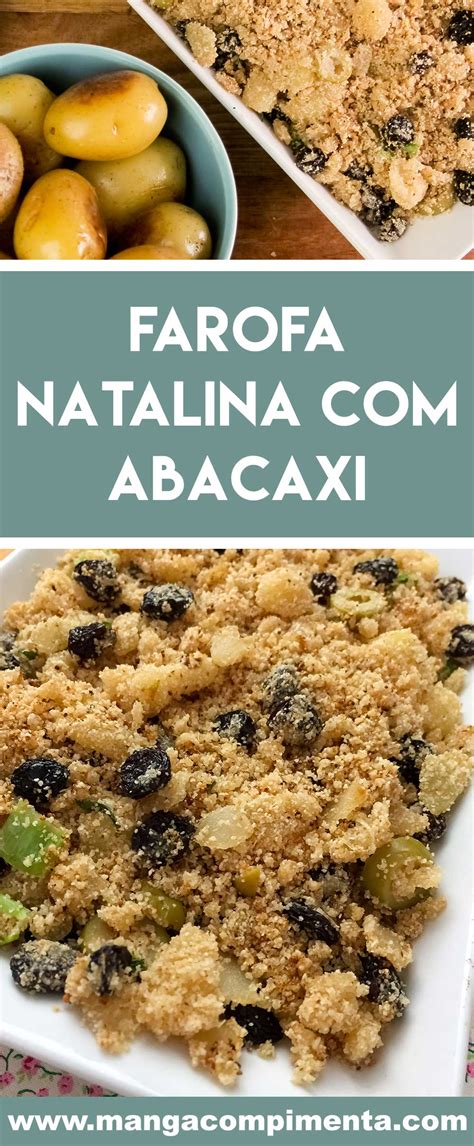 Farofa Natalina Abacaxi Manga Pimenta