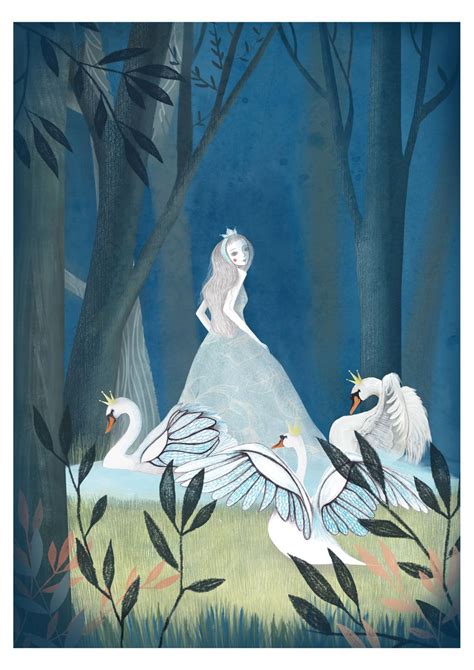 Swan Lake Illustration By Alice Caldarella Fairytale Illustration