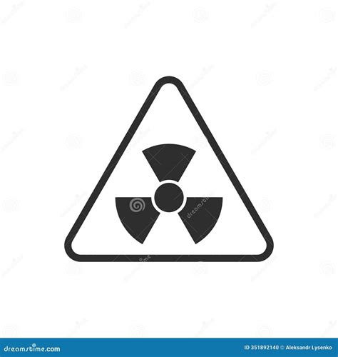 Radiation Danger Sign. Caution Chemical Hazards. Warning Sign Of Vector