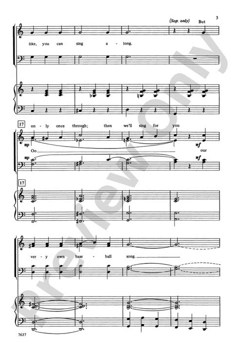 Take Me Out to the Ball Game: SATB Choral Octavo - Digital Sheet Music Download