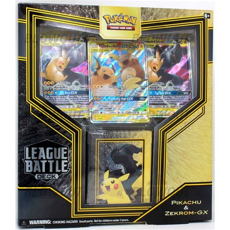 Pokemon Pikachu & Zekrom/Reshiram & Charizard GX League Battle Deck