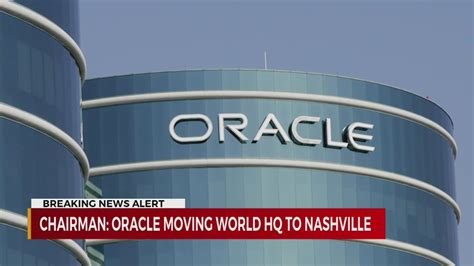 Chairman Oracle Moving World Headquarters To Nashville Youtube