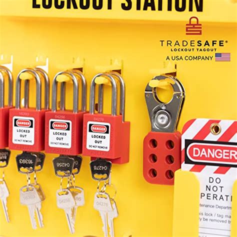 Tradesafe Lockout Tagout Station With Loto Devices Lock Out Tag Out