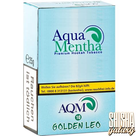 Aqua Mentha Tabak Golden Leo G Shishagalaxy De