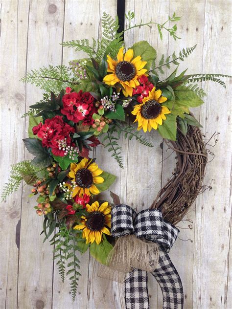 Front Door Wreath Summer Wreath Fall Wreath Outdoor Wreaths Etsy