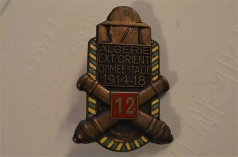 INSIGNE MILITAIRE ARTILLERIE 12 Régiment d artillerie D Paris Nice