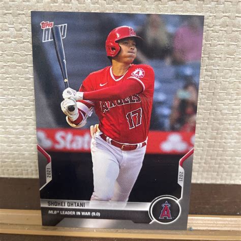 目立った傷や汚れなし2021 ohtani topps 大谷 翔平 限定 カード 910 WAR 9 0の落札情報詳細 ヤフオク落札