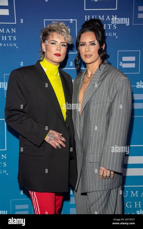 New York United States 04th Feb 2023 Ashlyn Harris And Ali Krieger