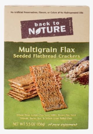 Back To Nature Multigrain Flax Seeded Flatbread Crackers Back To