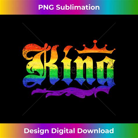 Drag King With Crown Rainbow Gay Pride Long Sleeve Contemp Inspire