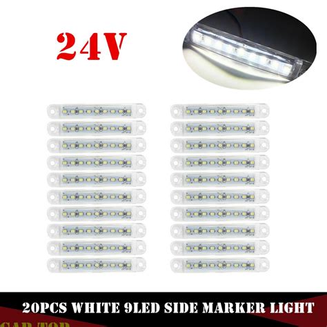 20pcs 24 volt LED Truck Side Marker Lights LED Tru... – Grandado