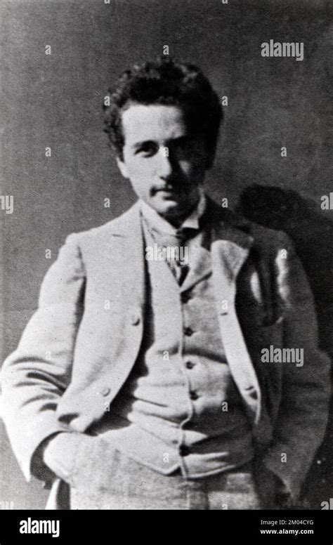 Albert Einstein Portrait Unknown Photographer Stock