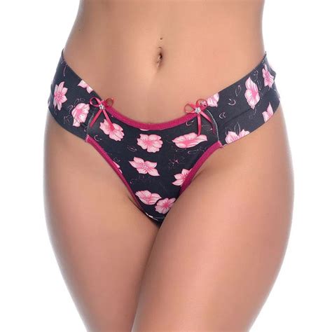 Calcinha Fio Dental Estampada Rexton Moda Sensual Feminina Sex Shop