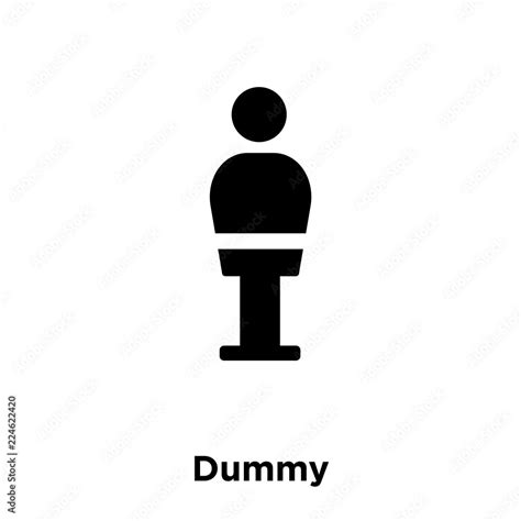 dummy icon vector isolated on white background, logo concept of dummy ...