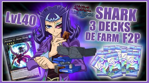 Farm Deck Shark possédé LvL40 3 Decks Reginald shark kastle Yu Gi