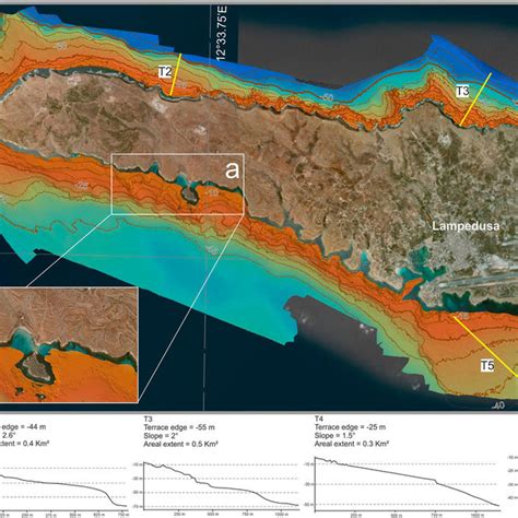 Seabed map of Lampedusa Island. | Download Scientific Diagram