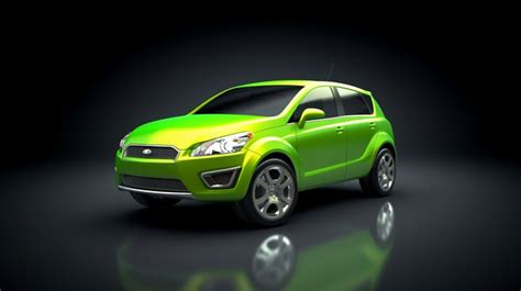 Sporty Green Compact Suv A Stunning D Rendered Illustration Background